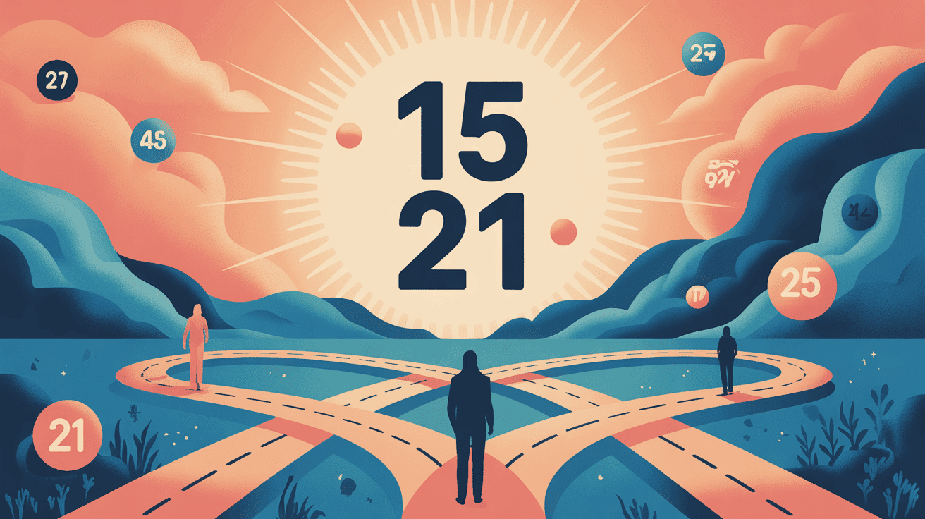 illustration conceptuelle chiffre 15 21