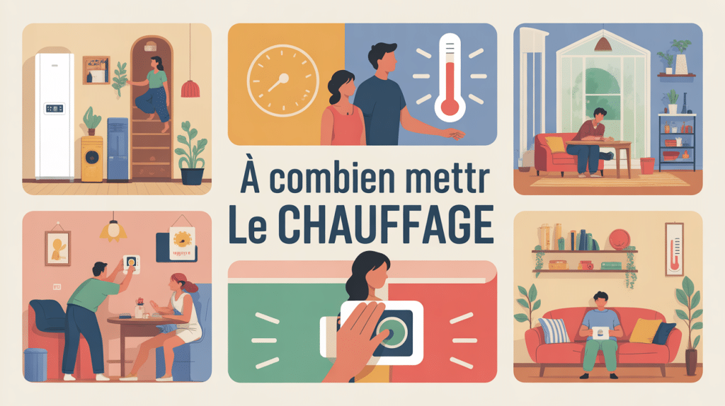 a combien mettre le chauffage gestion température logement moderne