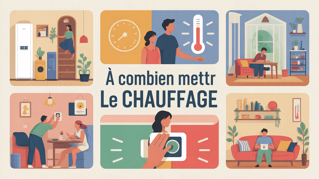 a combien mettre le chauffage gestion température logement moderne