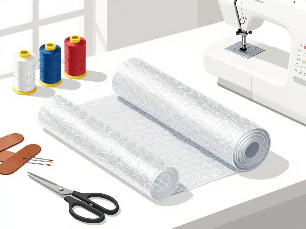 comment coudre une bâche à bulle préparation des outils de couture