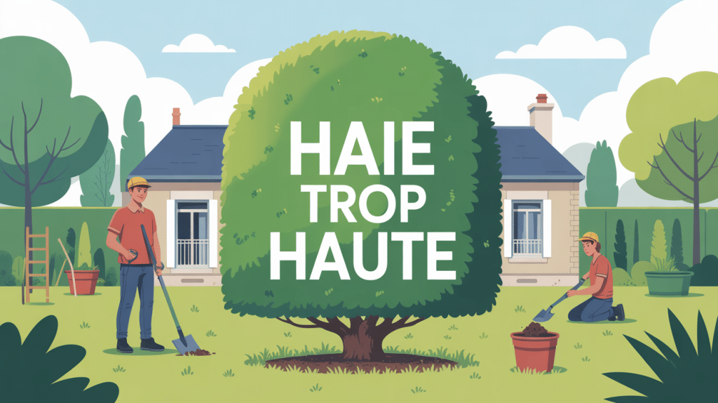 comment tailler une haie trop haute illustration centrale outils jardin