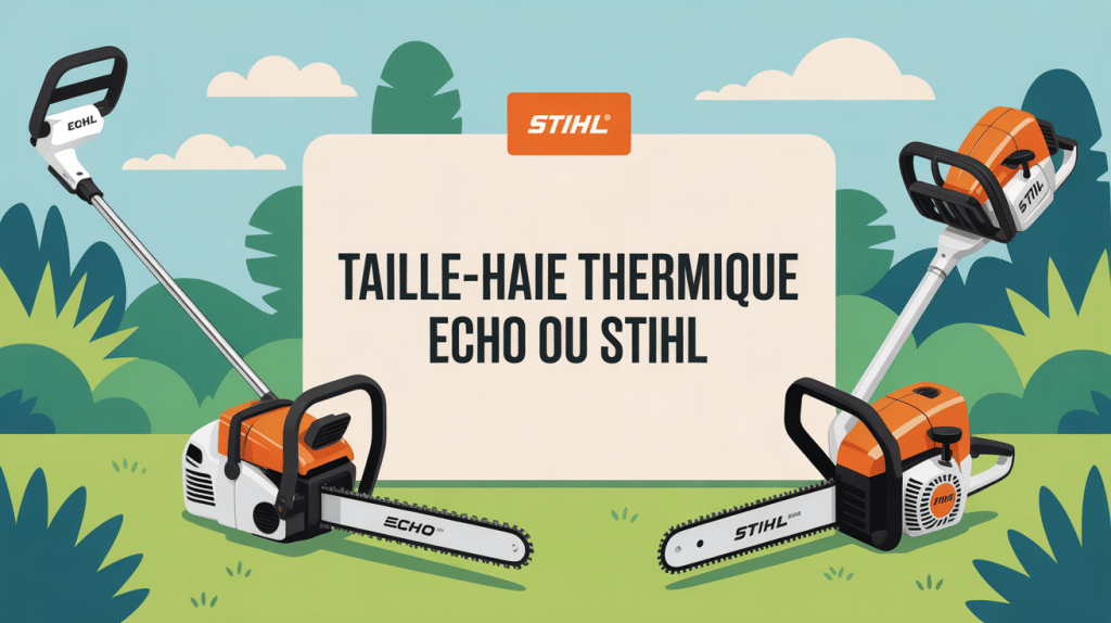 comparatif taille haie thermique echo ou stihl