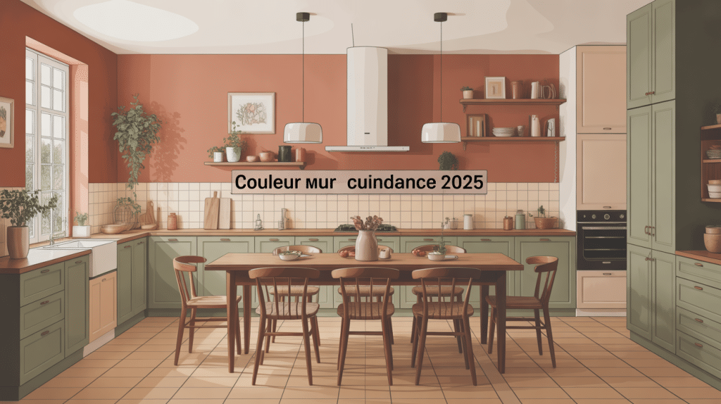 couleur mur cuisine tendance 2024 lumineuse naturelle bois clair