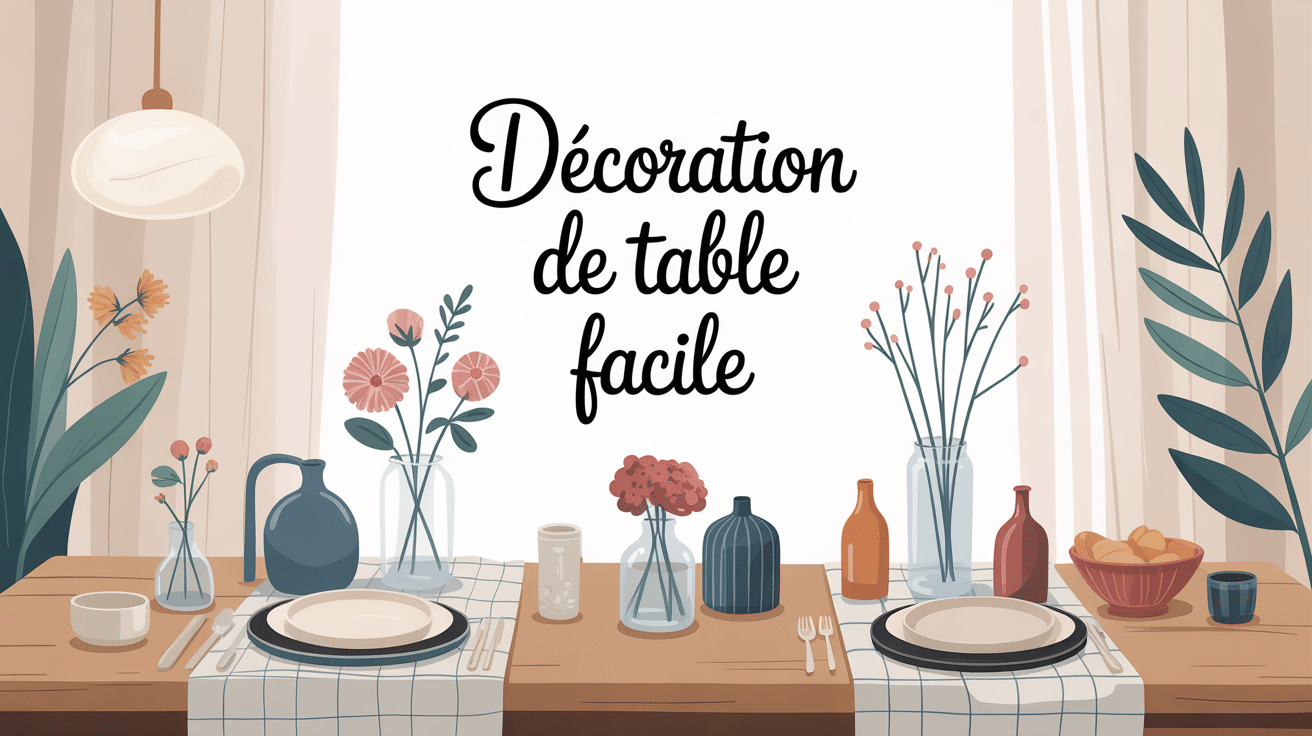 décoration de table facile à réaliser chaleureuse et élégante