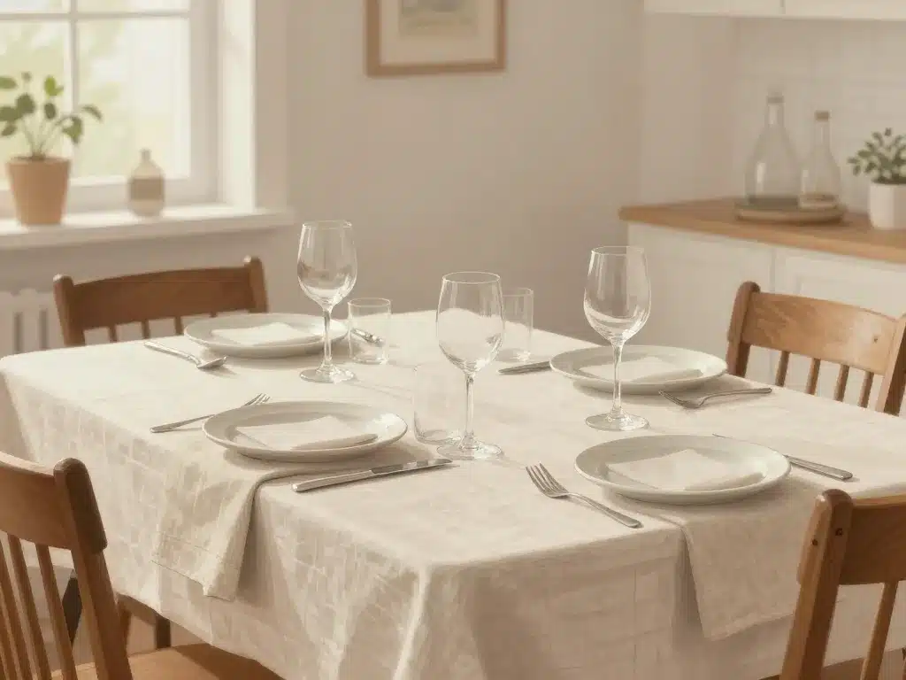 décoration de table facile à réaliser setup harmonieux