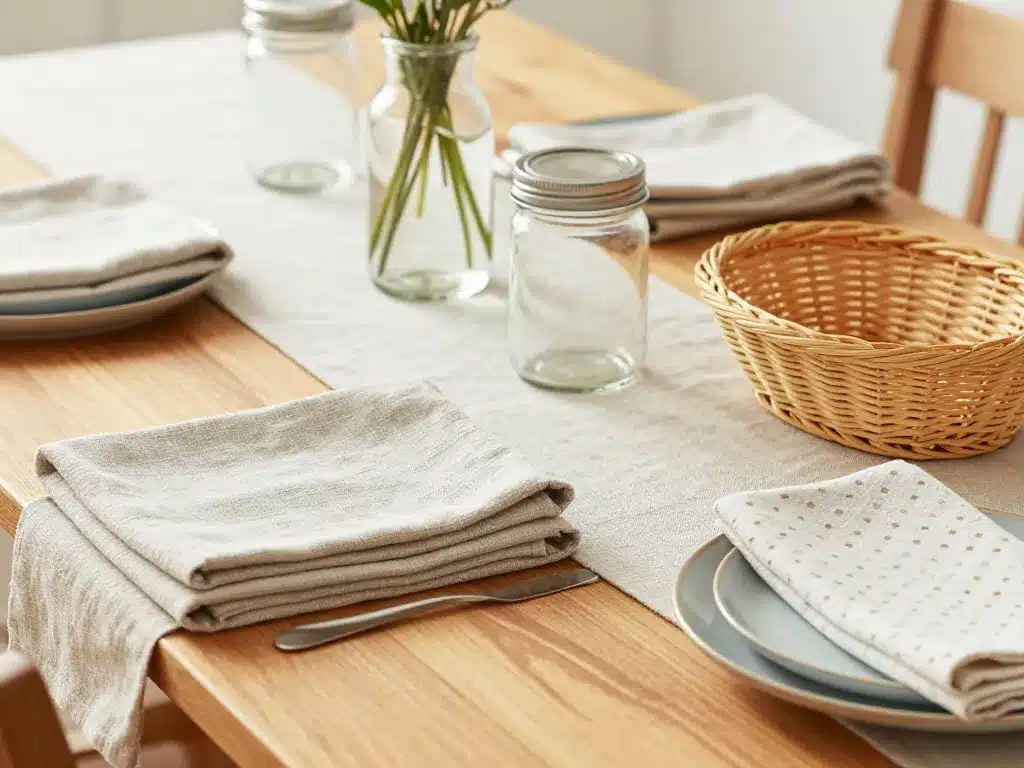 décoration de table facile à réaliser avec objets du quotidien