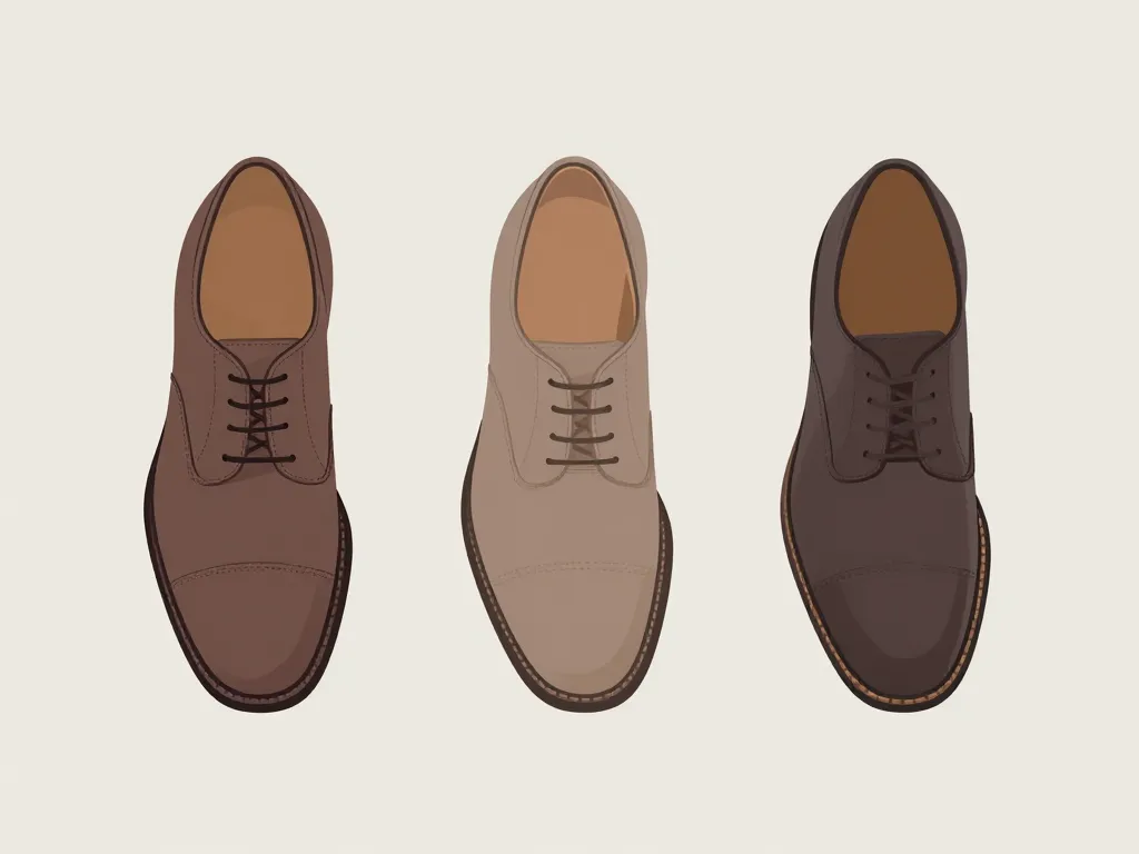 différences chaussures demi stil richelieu derby