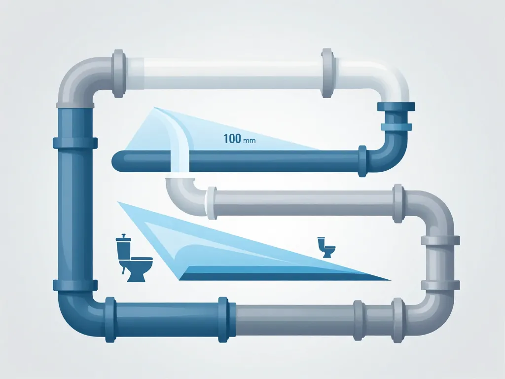 diagramme diametre evacuation wc 100mm 80mm pente