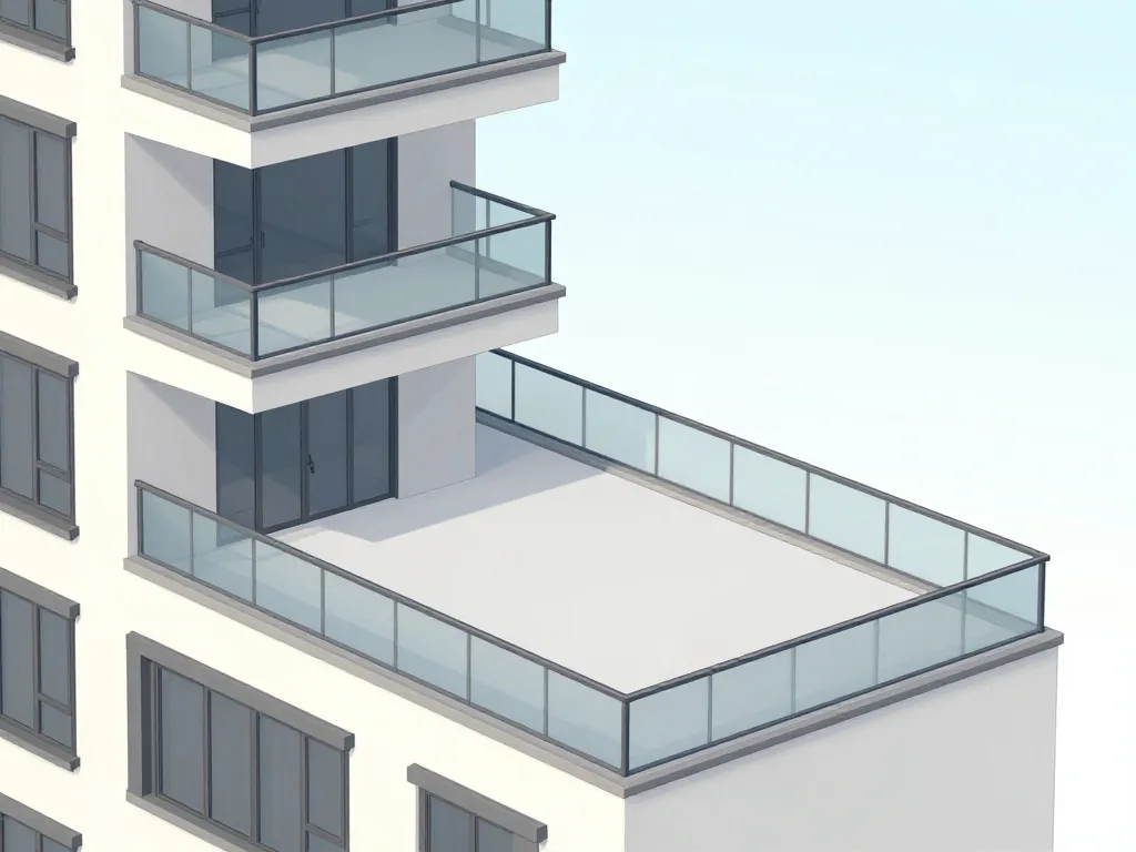 différence entre balcon et terrasse diagramme structure architecturale