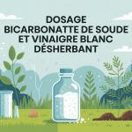 dosage mélange bicarbonate de soude et vinaigre blanc pour désherber en image