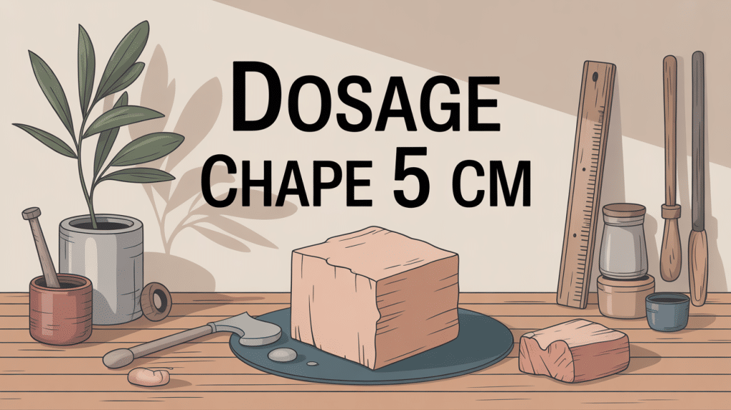 dosage pour une chape de 5 cm mortier et outils plan épuré
