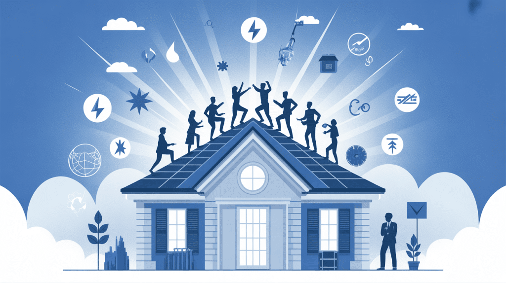 entreprise pour isoler les combles illustration vectorielle