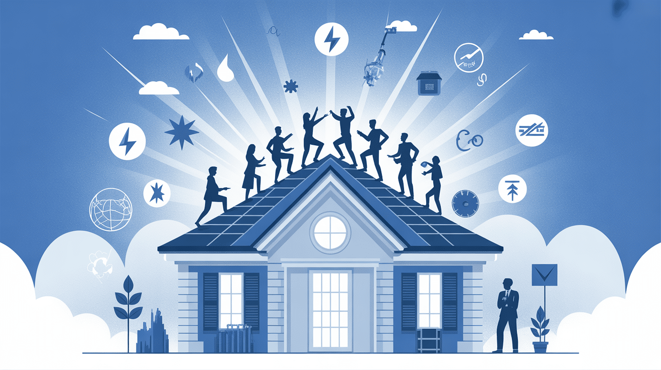 entreprise pour isoler les combles illustration vectorielle