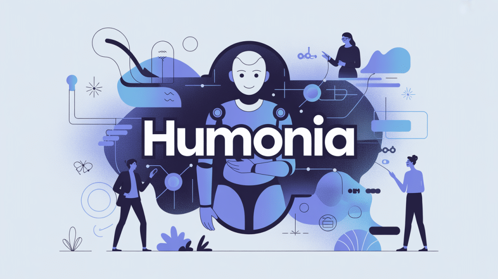 illustration IA humonia conversationnelle moderne