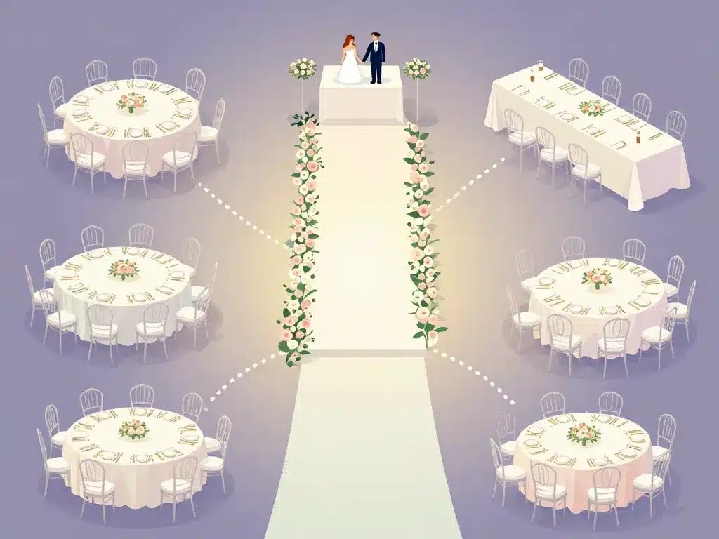 diagramme idée plan de table mariage configurations tables