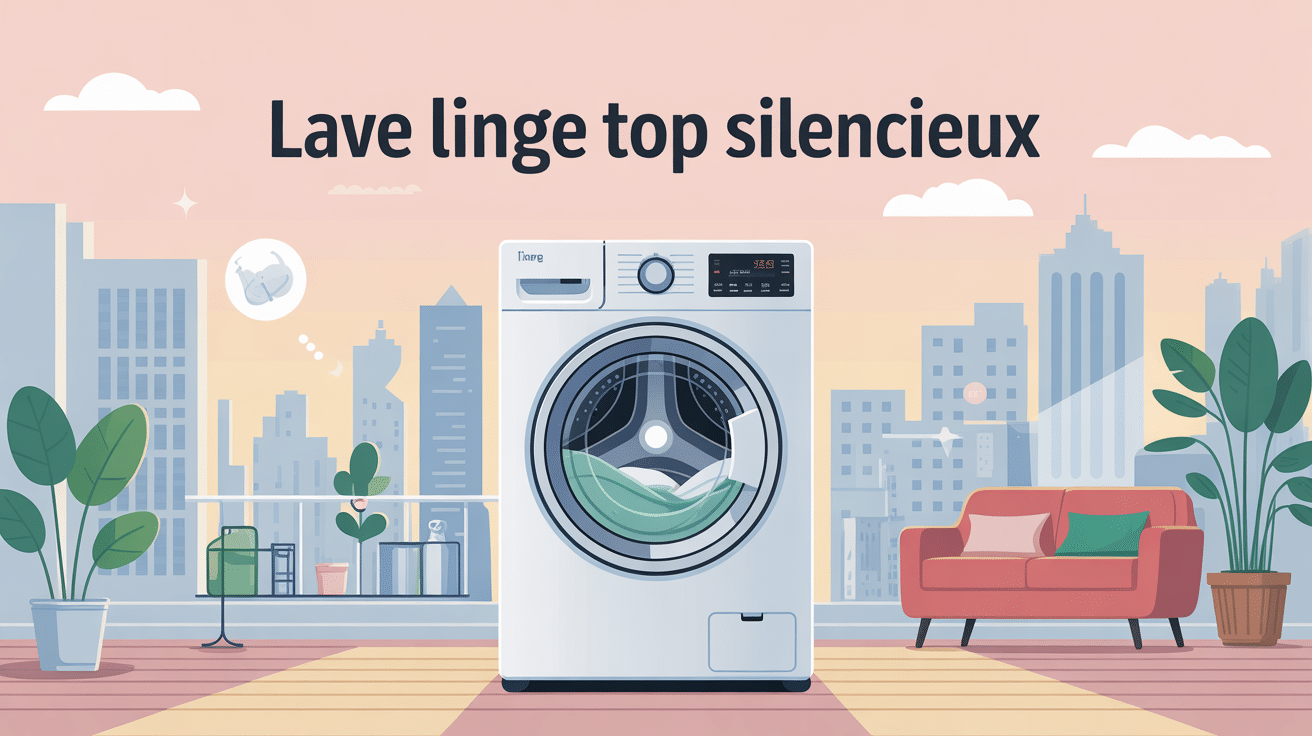 lave linge top silencieux dans intérieur moderne et calme