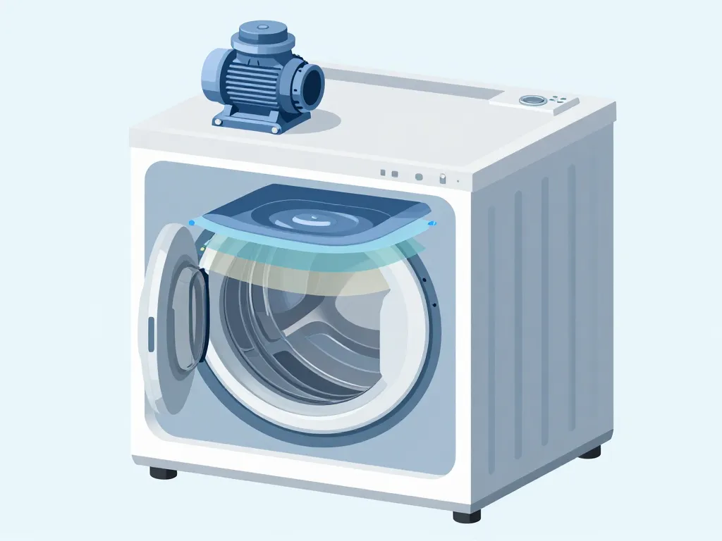 schéma lave linge top silencieux composants internes