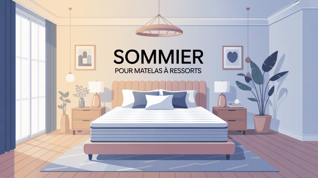 matelas ressort quel sommier illustration chambre contemporaine