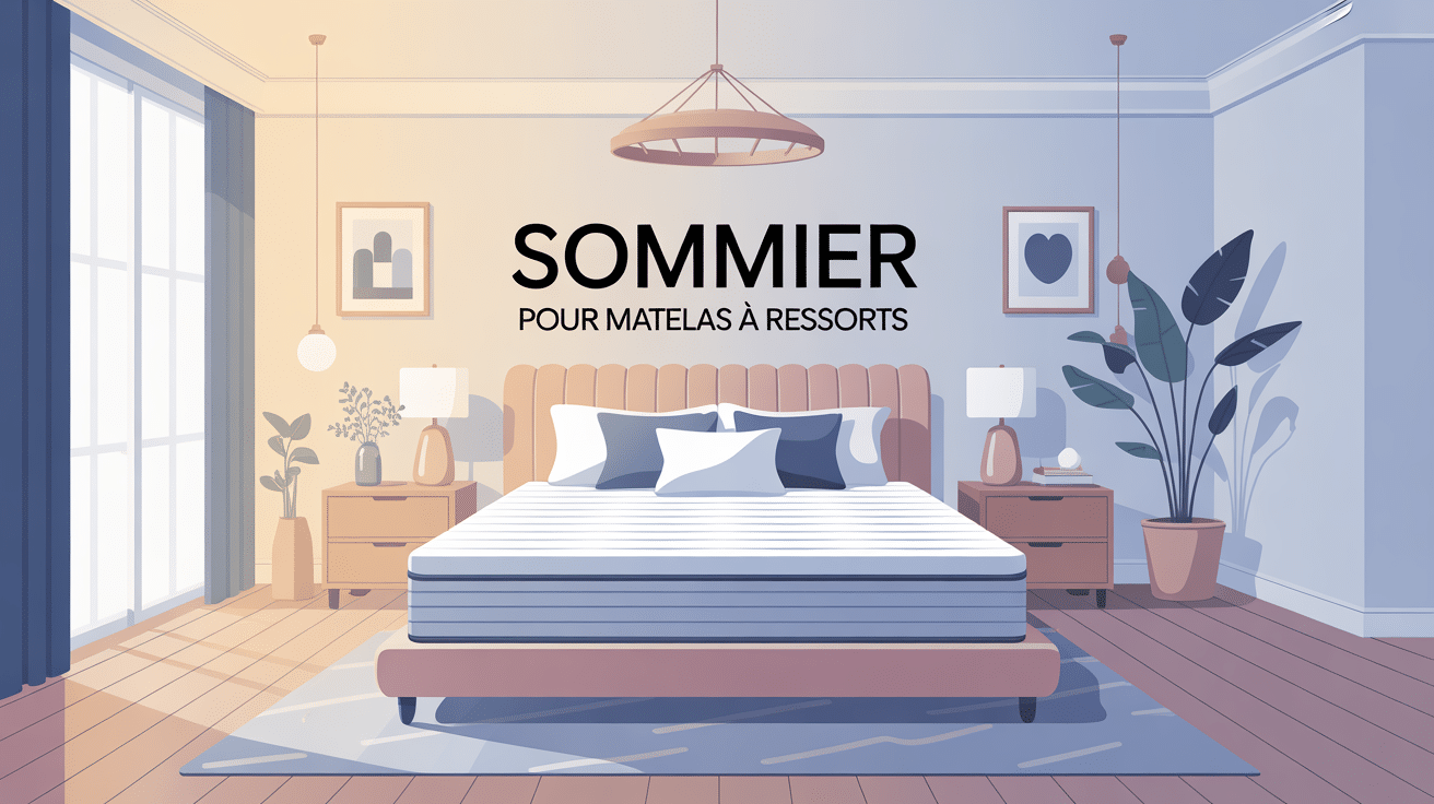 matelas ressort quel sommier illustration chambre contemporaine