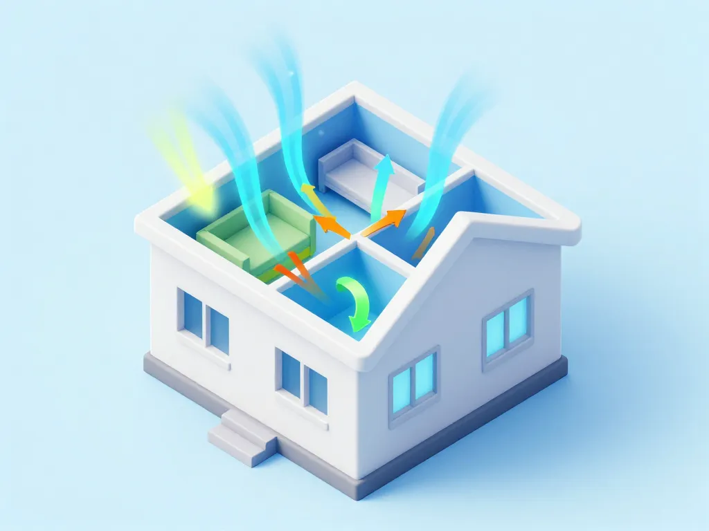 meilleur vmc simple flux schéma flux d’air maison