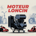 illustration moteur loncin entouré de machines