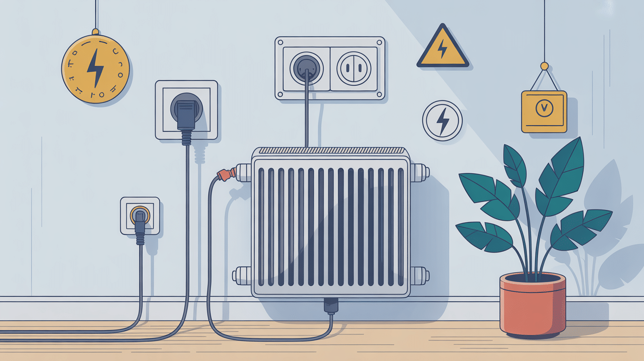 peut on brancher un radiateur 1000w sur une prise illustration installation sécurisée