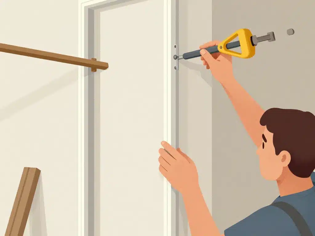 installation demi stil structure placo