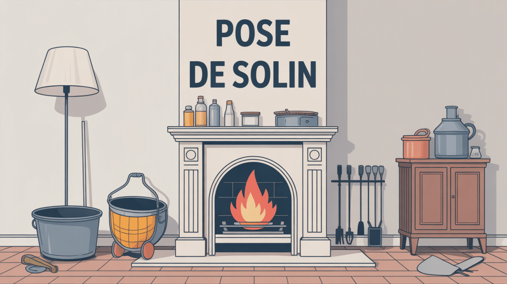 pose solin pour étanchéité cheminée mur