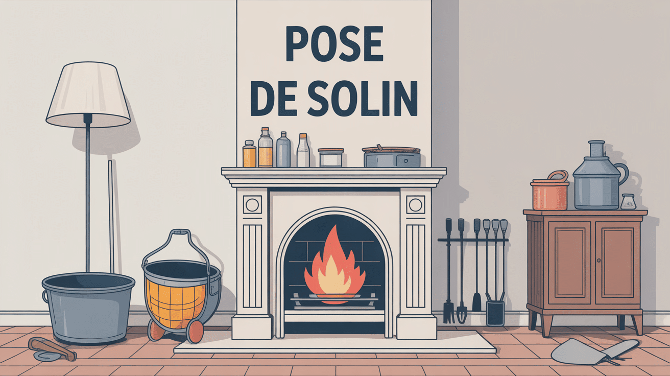 pose solin pour étanchéité cheminée mur
