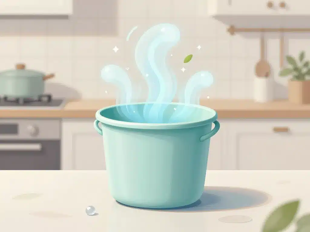 hygiène odeurs entretien poubelle pour plan de travail