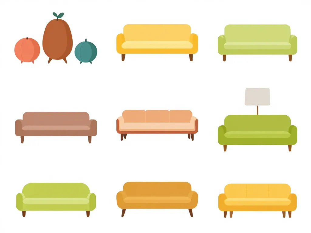 pouf design formes couleurs salon harmonieux