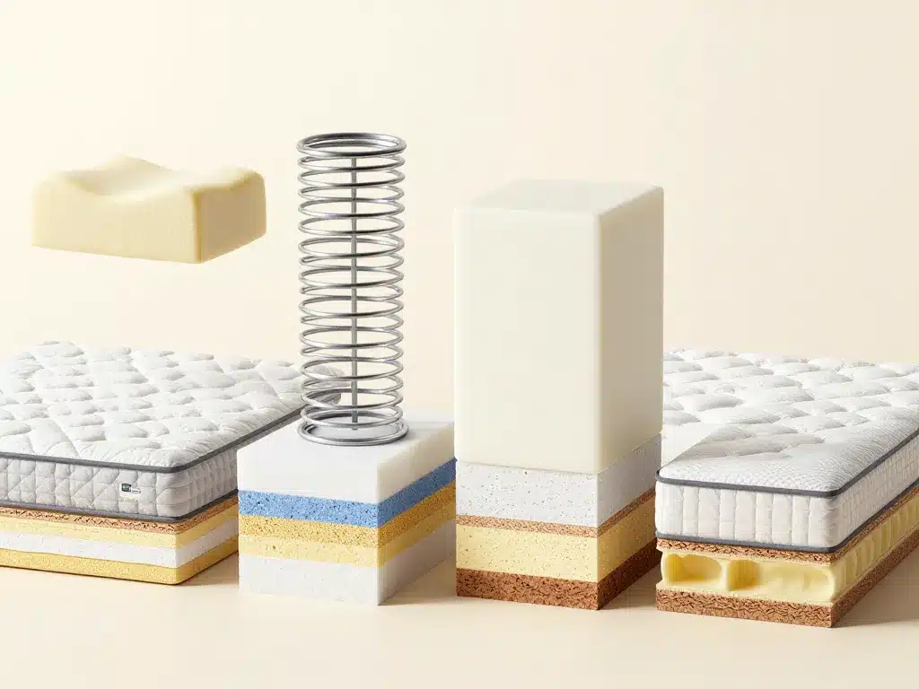comparatif visuel quel est le meilleur matelas mémoire de forme ressorts latex hybride