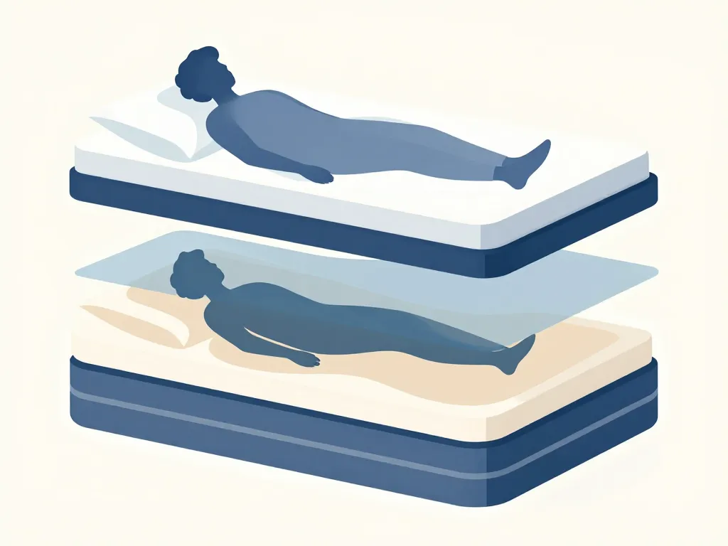 diagramme stylisé quel est le meilleur matelas alignement colonne vertébrale