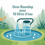 quelle dose de roundup pour 10 litres d'eau arrosoir dosage jardin