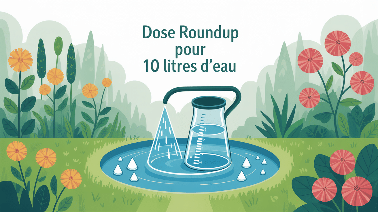 quelle dose de roundup pour 10 litres d'eau arrosoir dosage jardin