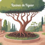 racine figuier réseau étendu proche construction