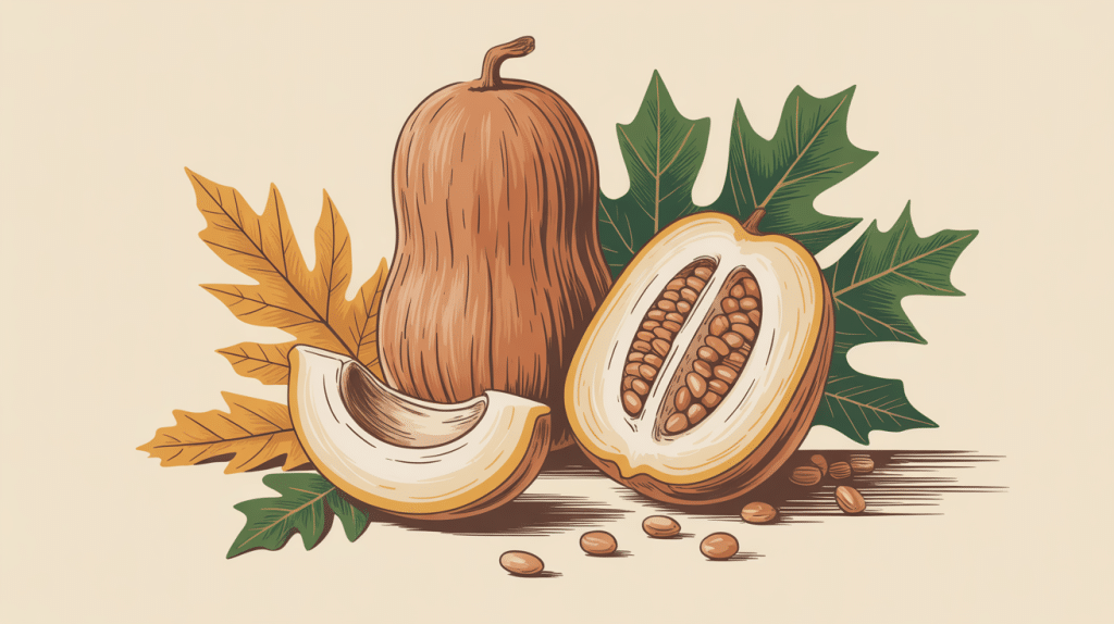 récupérer les graines de butternut pour planter illustration