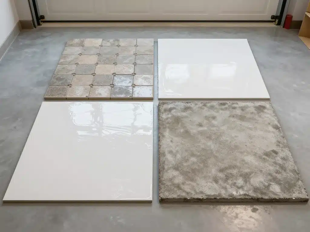 Revêtement pour sol garage comparatif époxy, PVC, peinture et béton