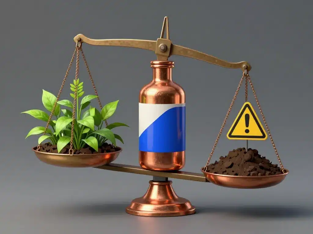 sulfate de cuivre desherbant cadre legal dangers