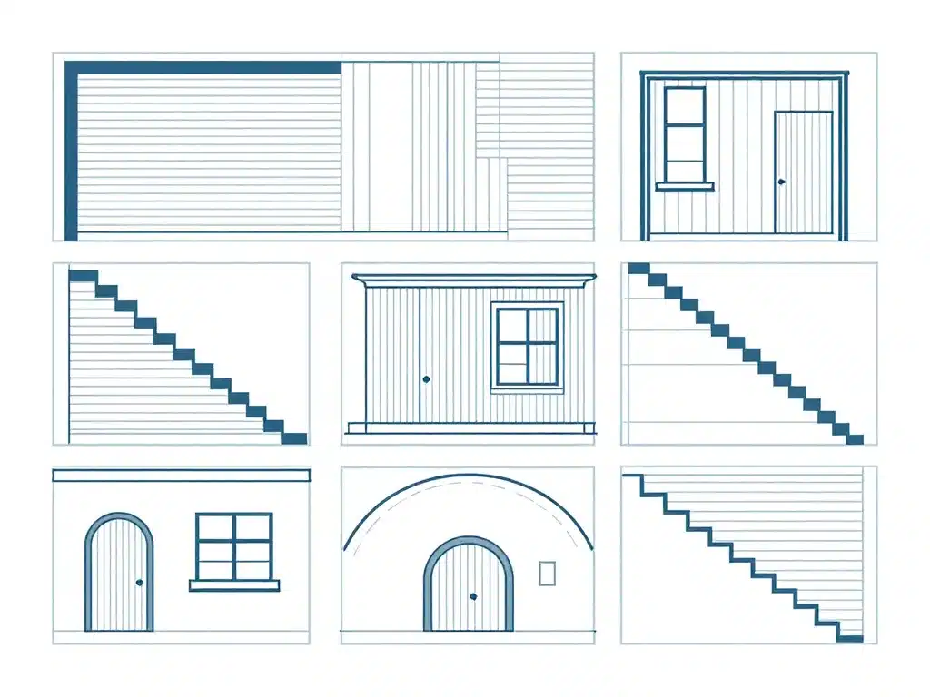 principaux symbole plan architecte sur plan
