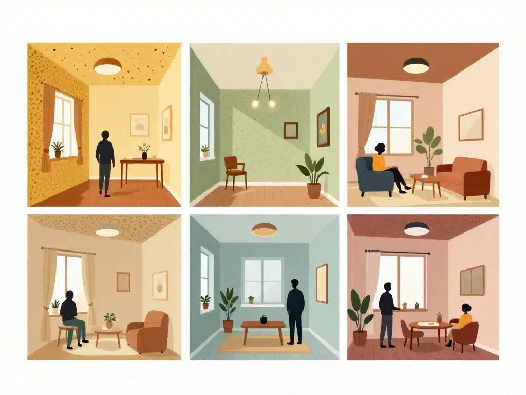 tableau comparatif isolant phonique application selon pièce