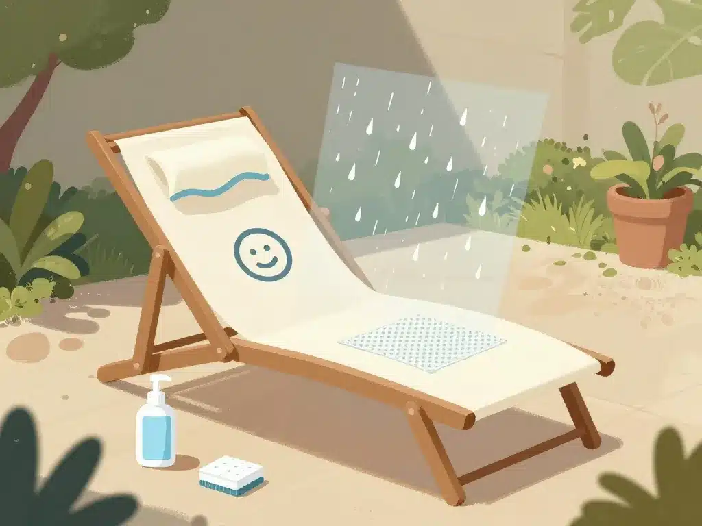 toile de remplacement pour bain de soleil tissu durable confortable