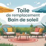 toile de remplacement pour bain de soleil transats colorés terrasse