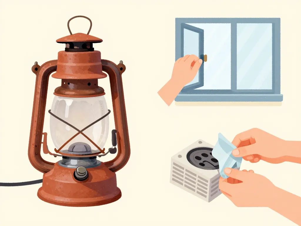 entretien panne poêle à pétrole s'éteint au bout de quelques minutes image