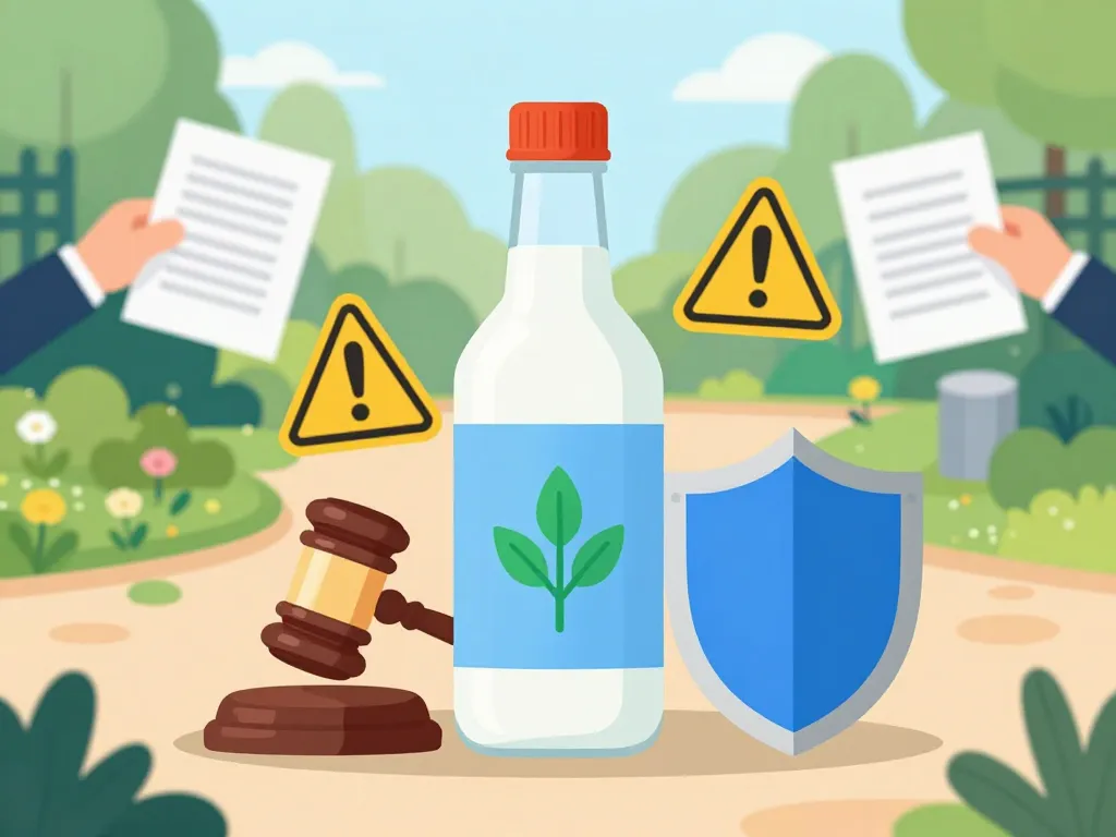 Cadre légal vinaigre blanc désherbant interdit illustration SEO