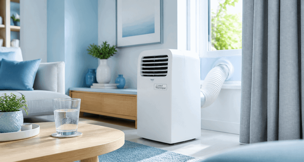 comment fonctionne un climatiseur mobile avec kit calfeutrage et tuyau