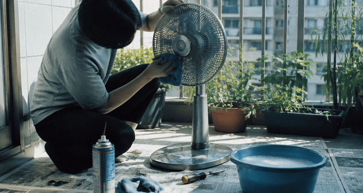 comment nettoyer un ventilateur sur pied balcon