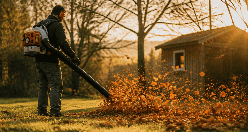 meilleur souffleur thermique utilisé dans un jardin