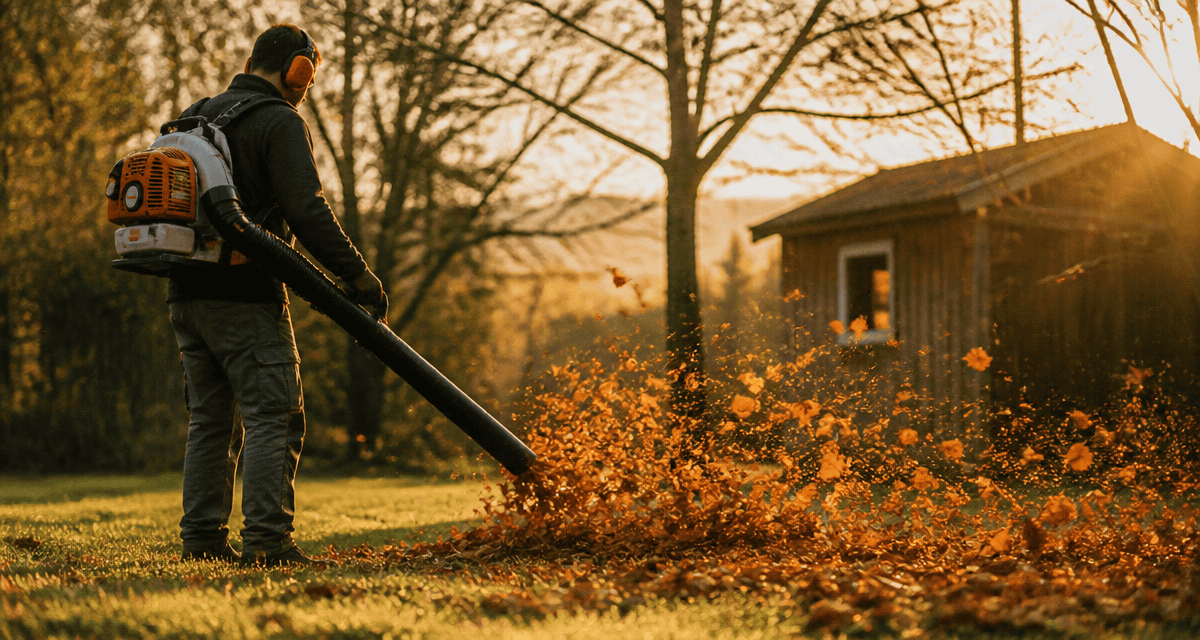 meilleur souffleur thermique utilisé dans un jardin