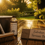 nettoyage terrasse bois savon noir balai seau